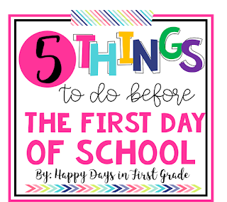5 Things to Do Before the First Day of School