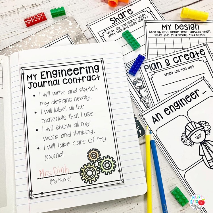 First and Second Grade Engineering Journal