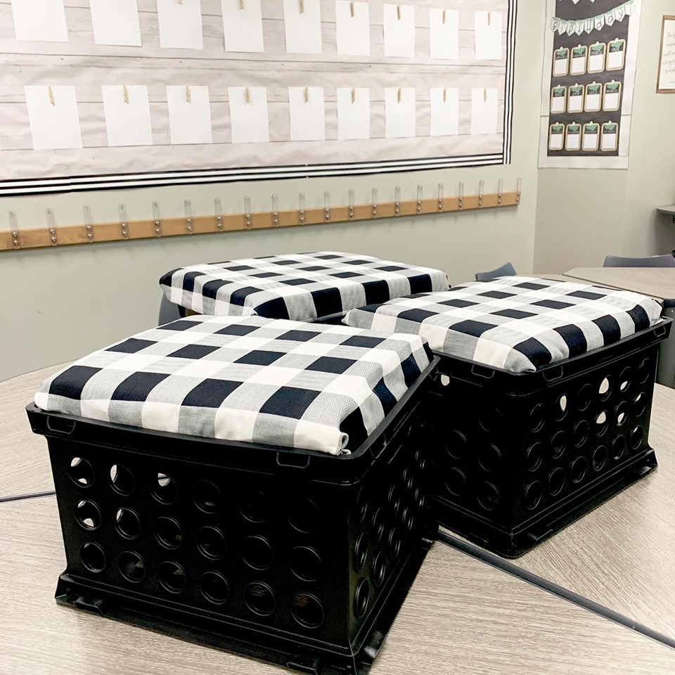 5 Easy Steps to Make Your Own Crate Seats | Happy Days in First Grade