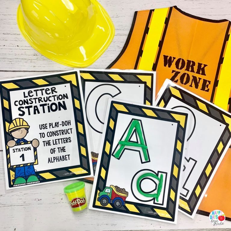 Construction Stations: Centers for Building Letters, Words, and Sentences