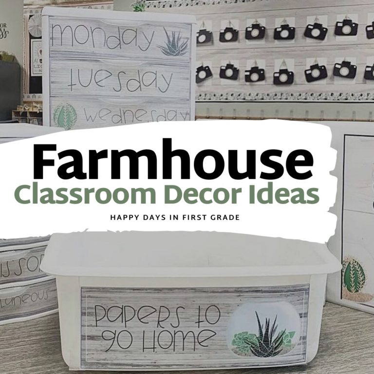 FARMHOUSE SHIPLAP CLASSROOM DECOR IDEAS