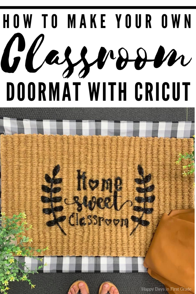 How to Make Your Own Classroom Doormat with Cricut
