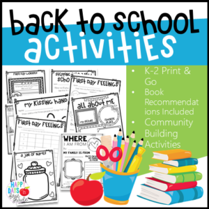 Back to School Activities - Beginning of the Year Back to School Activities - Beginning of the Year